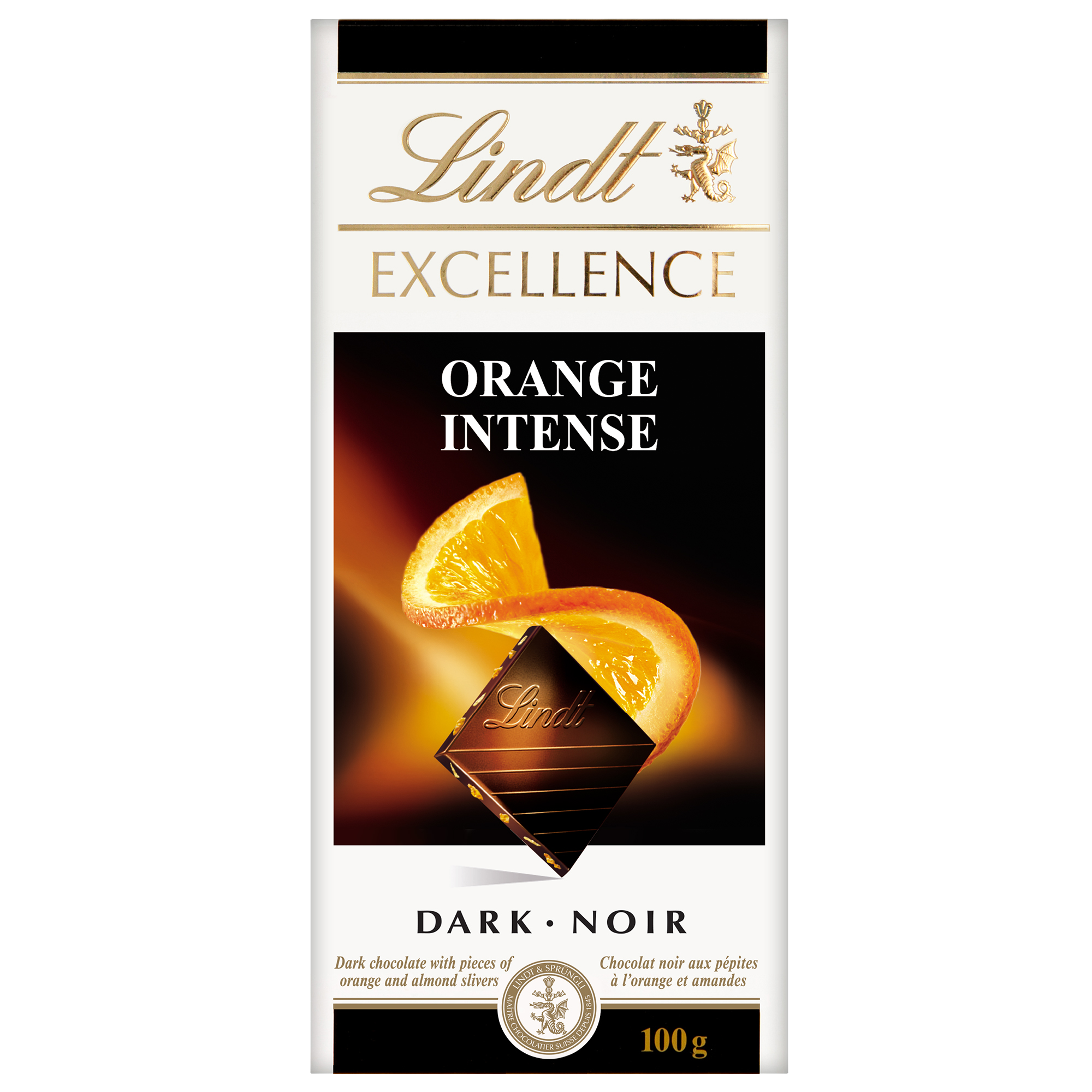 Lindt EXCELLENCE Orange Intense Dark Chocolate Bar 100g